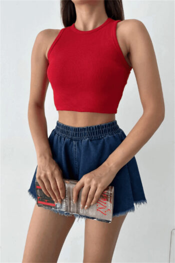 Qolsuz Camisole Crop