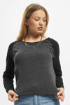 Raglan Uzunqol Waffle Bluz