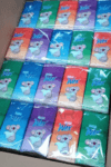 1 Blok icinde 10 packa mini cib salfetkasi
