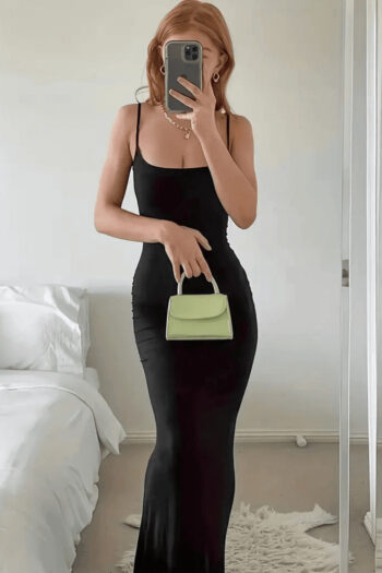 Qadınlar üçün Eleqant Uzun Bodycon Paltar