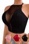 Seksual və Şık Trikotaj İç Giyim Çapraz Kəmər Detallı